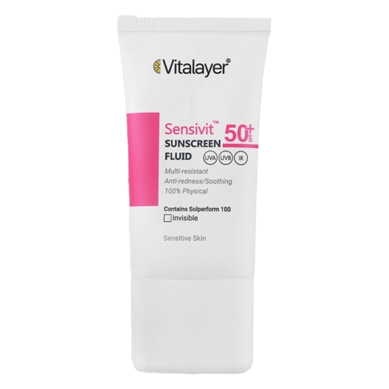 فلوئید ضد آفتاب SPF50 پوست حساس ویتالیر